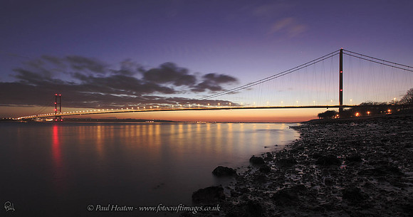 The Humber Bridge at Night