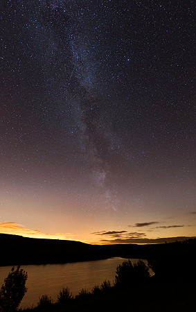 Milky Way over Leighton Reservoir