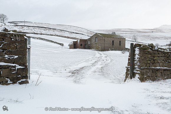 Dales Field Barn in the Snow