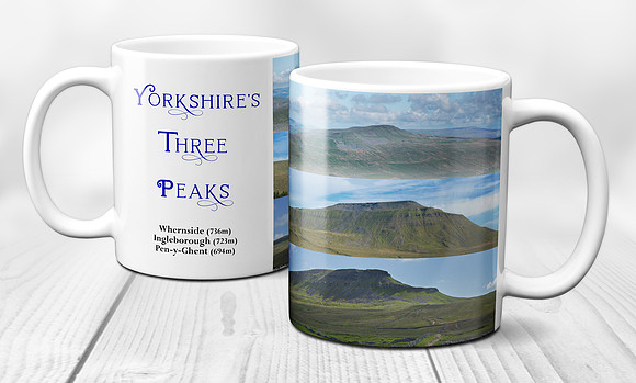 Yorkshire's Three Peaks ceramic mug