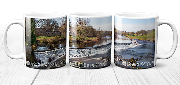 The River Wharfe at Grassington - ceramic photo mug