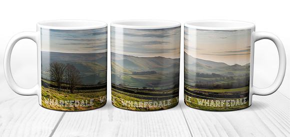 Sunset View from Moor Lane, Grassington - ceramic photo mug