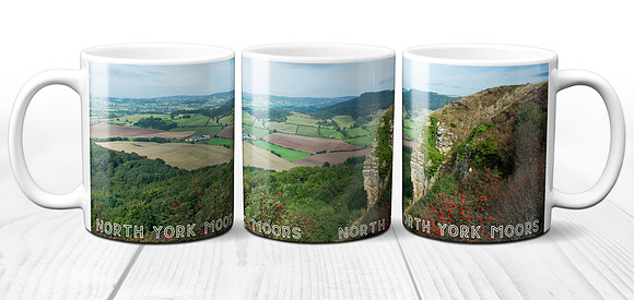 Sutton Bank View, North York Moors - Ceramic Photo Mug