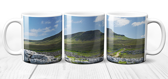 Summer view of Pen-y-Ghent, Yorkshire Dales - Ceramic mug