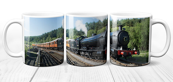 Steam Train on The North York Moors Railway - Ceramic Photo Mug