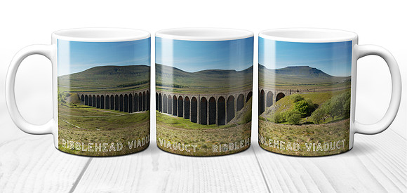 Ribblehead Viaduct and Ingleborough - Yorkshire Dales Ceramic Photo Mug