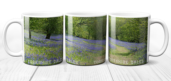 Bluebells in Oxenber Woods - Yorkshire Dales Ceramic Photo Mug