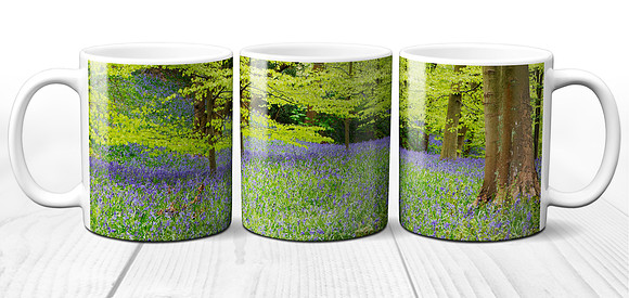 Bluebell Woods in Wharfedale - Yorkshire Dales Ceramic Photo Mug