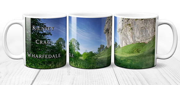Kilnsey Crag, Wharfedale - Yorkshire Dales Ceramic Photo Mug