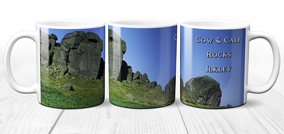 The Cow and Calf Rocks, Ilkley, Wharfedale - Yorkshire Dales Ceramic Photo Mug