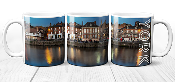 King's Staith, York at Dusk - Yorkshire Ceramic Photo