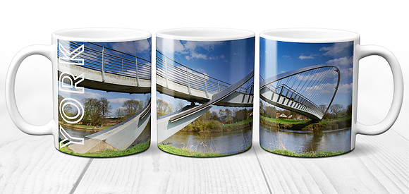 York Millennium Bridge - Yorkshire Ceramic Photo Mug