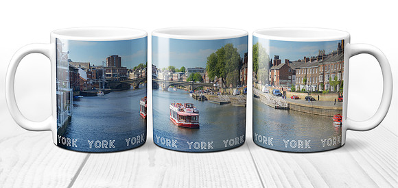 Summer View of The River Ouse in York - Yorkshire Ceramic Photo Mug
