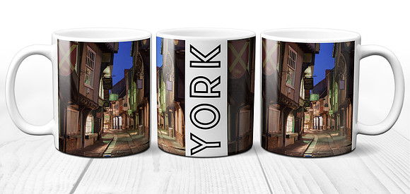 The Shambles, York at Dusk - Yorkshire Ceramic Photo Mug
