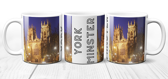 York Minster at Night - Yorkshire Ceramic Photo Mug
