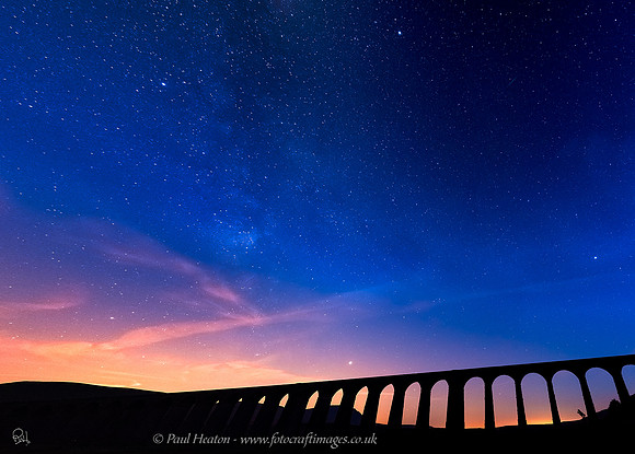 Starry night at Ribblehead Viaduct
