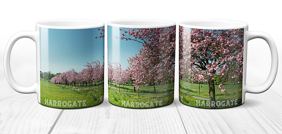 Cherry Tree Walk, The Stray, Harrogate - Yorkshire Ceramic Photo Mug