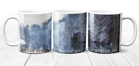 River Wharfe in Winter - Jackdaw Crag, Boston Spa - Yorkshire Ceramic Photo Mug