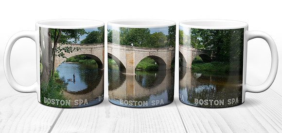 Bridge Over The River Wharfe - Boston Spa - Yorkshire Ceramic Photo Mug