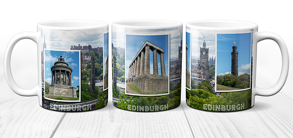 Sights of Edinburgh - Ceramic Photo Mug