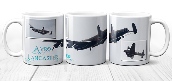 RAF Lancaster Bomber - Ceramic Photo Mug