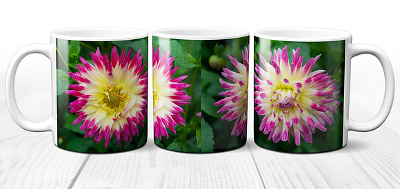 Colourful Flowers 1 - Ceramic Photo Mug