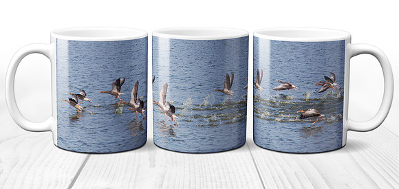 Flying Geese 3 - Ceramic Photo Mug