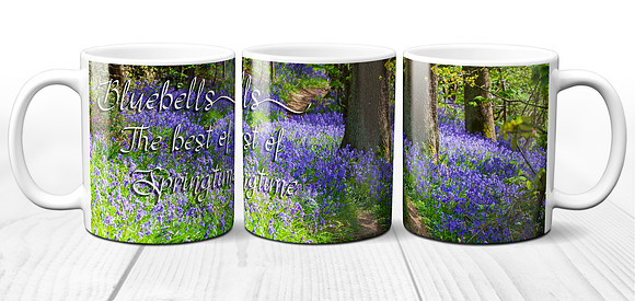 "Bluebells - The Best of Springtime" - Ceramic Photo Mug
