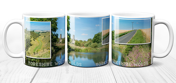 Wharram Percy and The Yorkshire Wolds - Ceramic Photo Mug