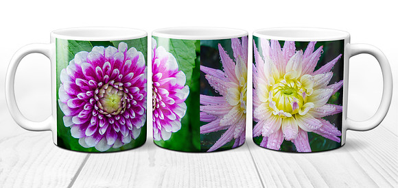 Colourful Flowers 3 - Ceramic Photo Mug