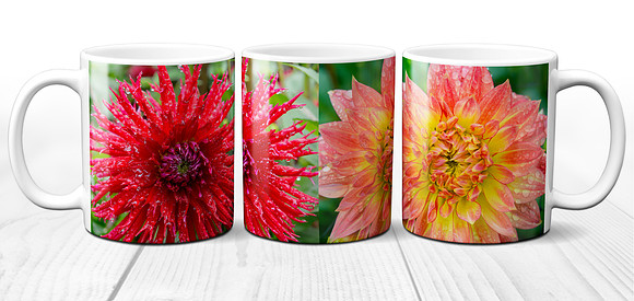 Colourful Flowers 4 - Ceramic Photo Mug