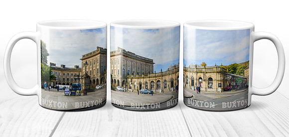 Cavendish Arcade and The Crescent, Buxton, Derbyshire - Ceramic Photo Mug