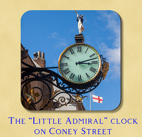 the "Little Admiral" clock on Coney Street, York