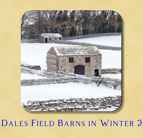 Dales field barn in winter 2